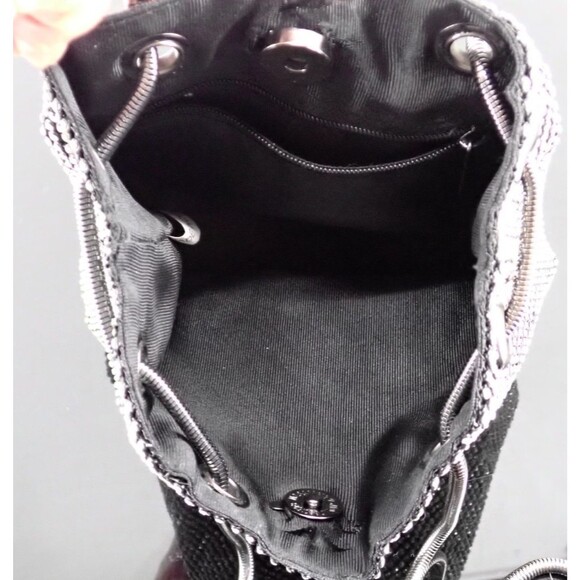 Jeweled Diamanté Rhinestone Metal Clutch Crossbody Clutch Bag Removable Handle - Picture 8 of 14